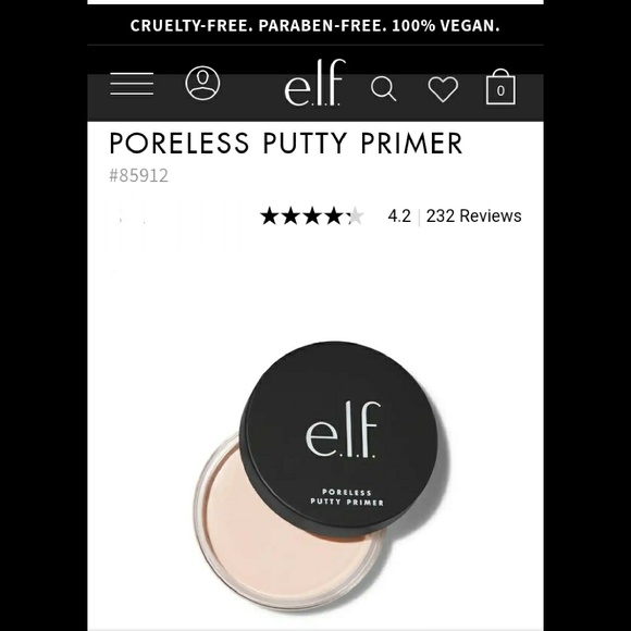 NEW ELF PORELESS PUTTY PRIMER UNIVERSAL SHEER - Picture 4 of 7
